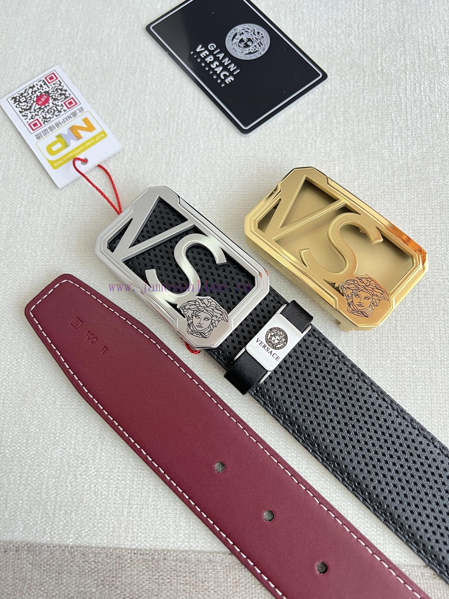 Versace. Versace Belt and BeltsHanging buckle, classic human head made of pure steel materia n8kxbmc4 - Image 6