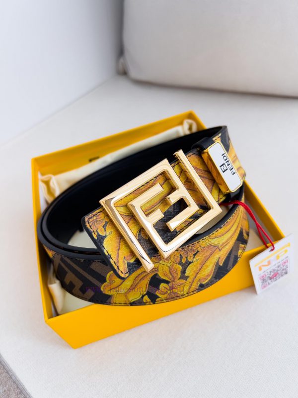 Fendi FENDI ️ Belt and beltBuckle, original classic pure copper boutique letter buckle, phot dxzp1vge