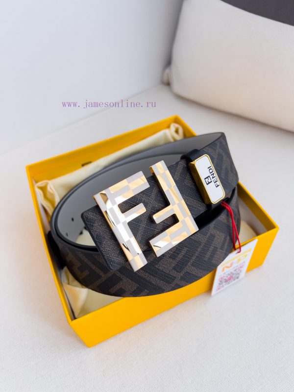 Fendi FENDI ️ Belt and beltBuckle, original classic pure copper boutique letter buckle, phot 88csx2bk