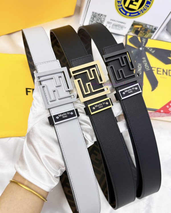 Belt FENDI Fendi ReproductionThe waistband is made of 100% cowhide, ensuring a double-layer zqjm8rtm