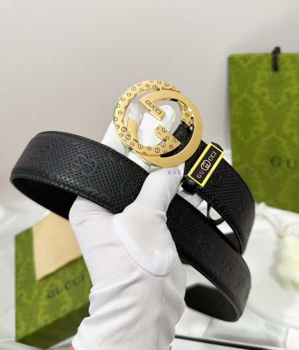 Belt Gucci Gucci️The waistband is made of 100% cowhide, ensuring genuine leather. The 24k pu 40sfpoyl