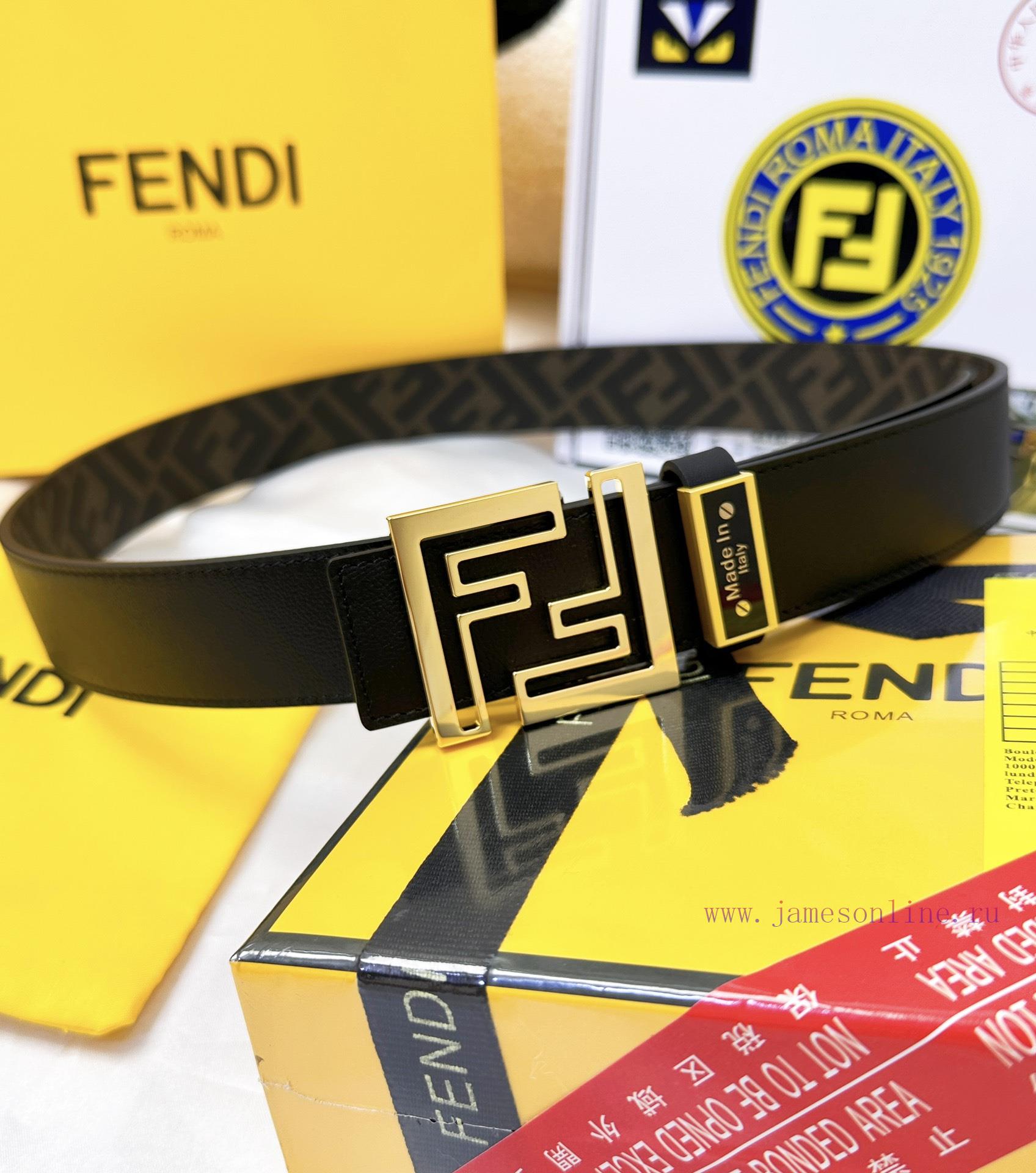 Belt FENDI Fendi ReproductionThe waistband is made of 100% cowhide, ensuring a double-layer k8rhr1qh - Image 8
