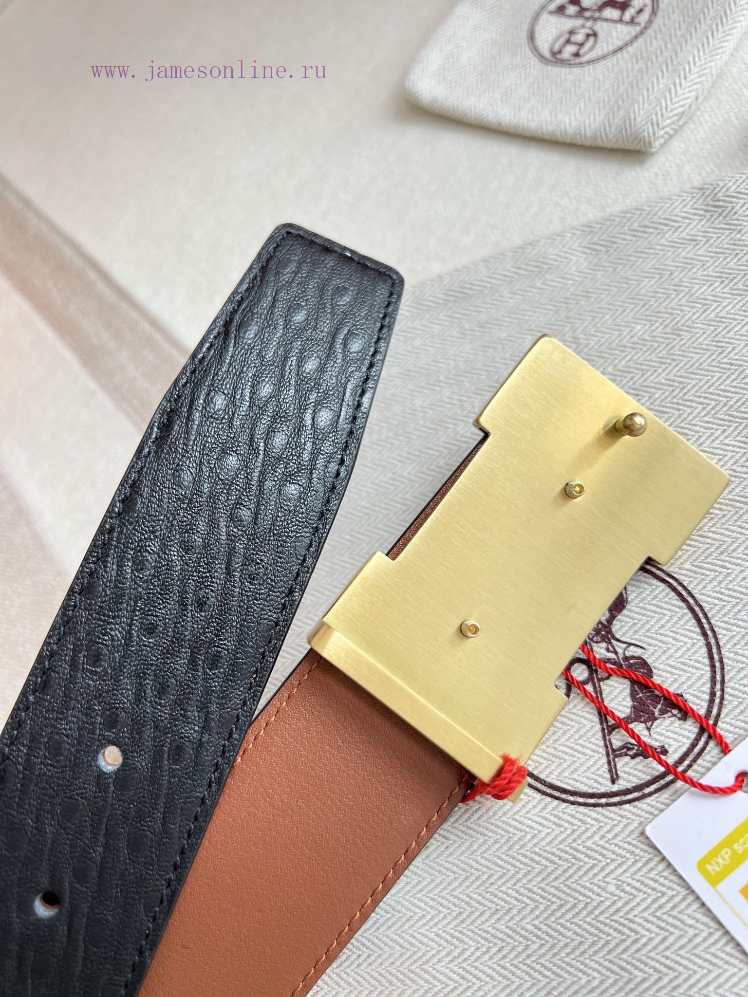 Hermes Hermes waist beltHanging buckle, classic pure steel material buckle head, double-side th3tkf10 - Image 6