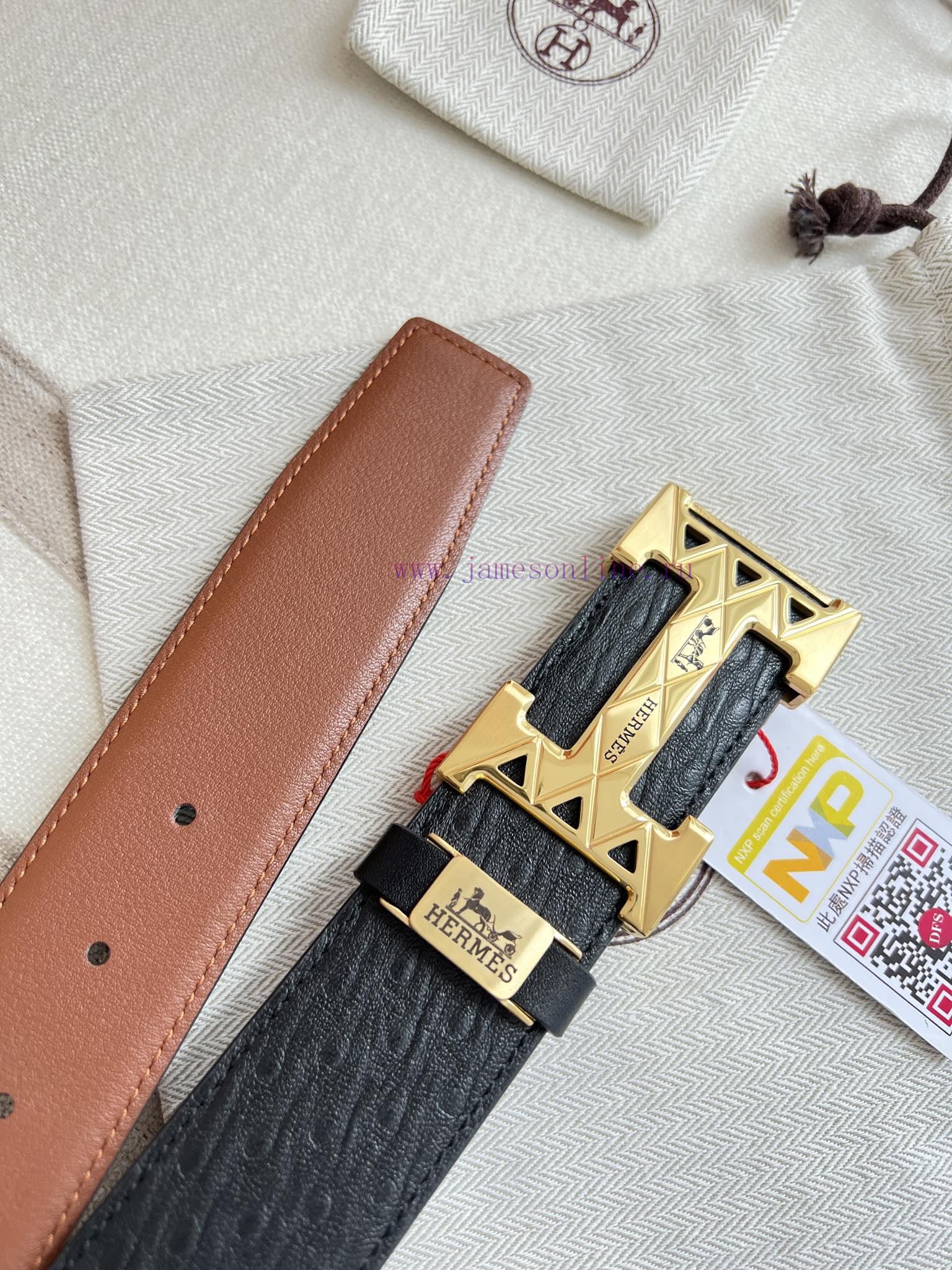 Hermes Hermes waist beltHanging buckle, classic pure steel material buckle head, double-side th3tkf10 - Image 7