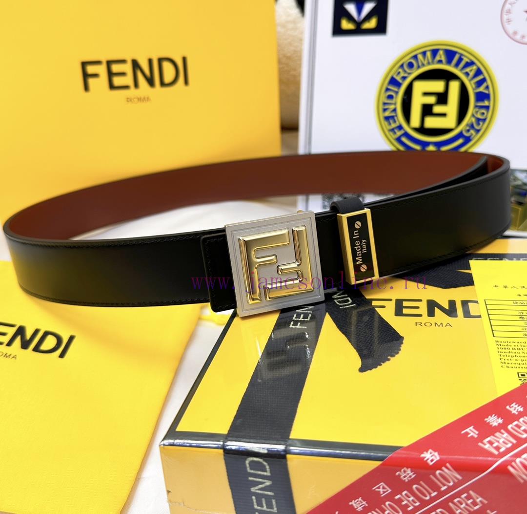 Belt FENDI Fendi ReproductionThe waistband is made of 100% cowhide, ensuring a double layere ajwqffwo - Image 10