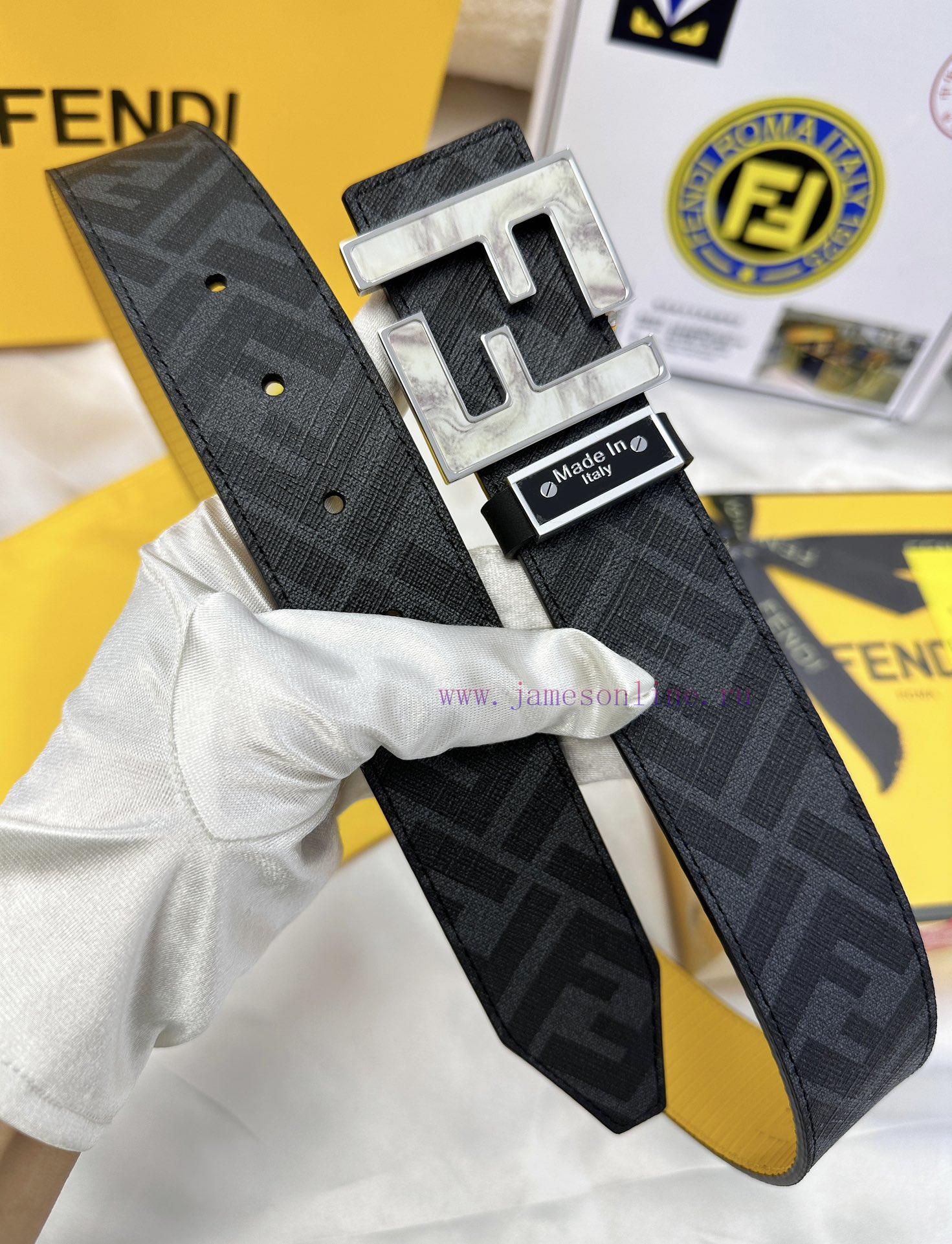 Belt FENDI Fendi ReproductionThe waistband is made of 100% cowhide, ensuring genuine leather 40hif4tq - Image 5