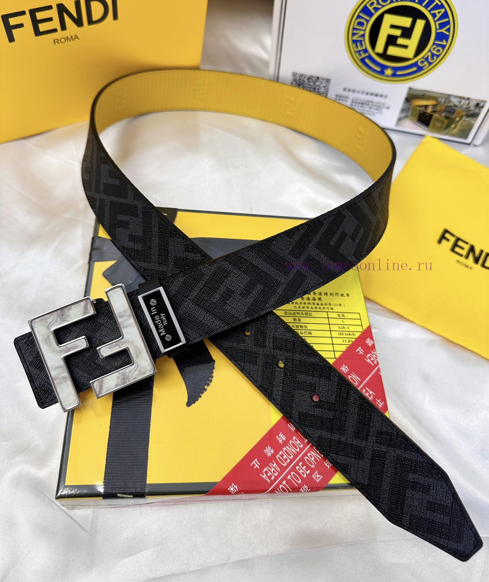 Belt FENDI Fendi ReproductionThe waistband is made of 100% cowhide, ensuring genuine leather 40hif4tq - Image 7