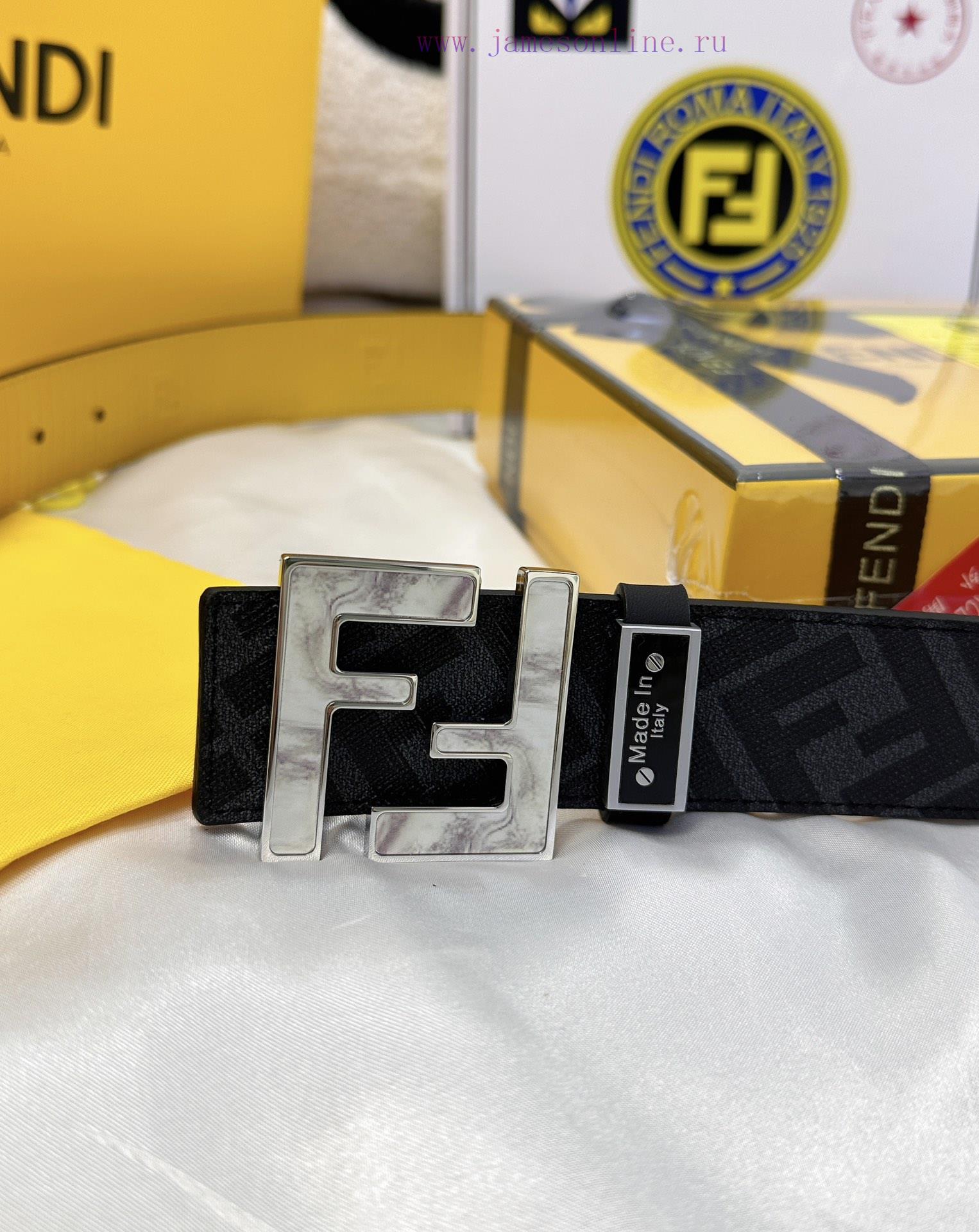 Belt FENDI Fendi ReproductionThe waistband is made of 100% cowhide, ensuring genuine leather 40hif4tq - Image 8
