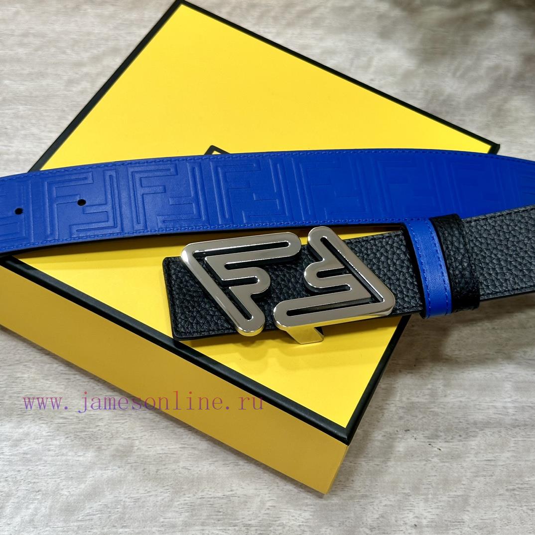 FENDL 40MM wide double-sided original calf leather with a single ruthenium palladium plated oumvgxne - Image 3