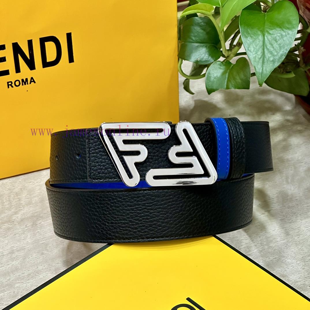 FENDL 40MM wide double-sided original calf leather with a single ruthenium palladium plated oumvgxne - Image 6