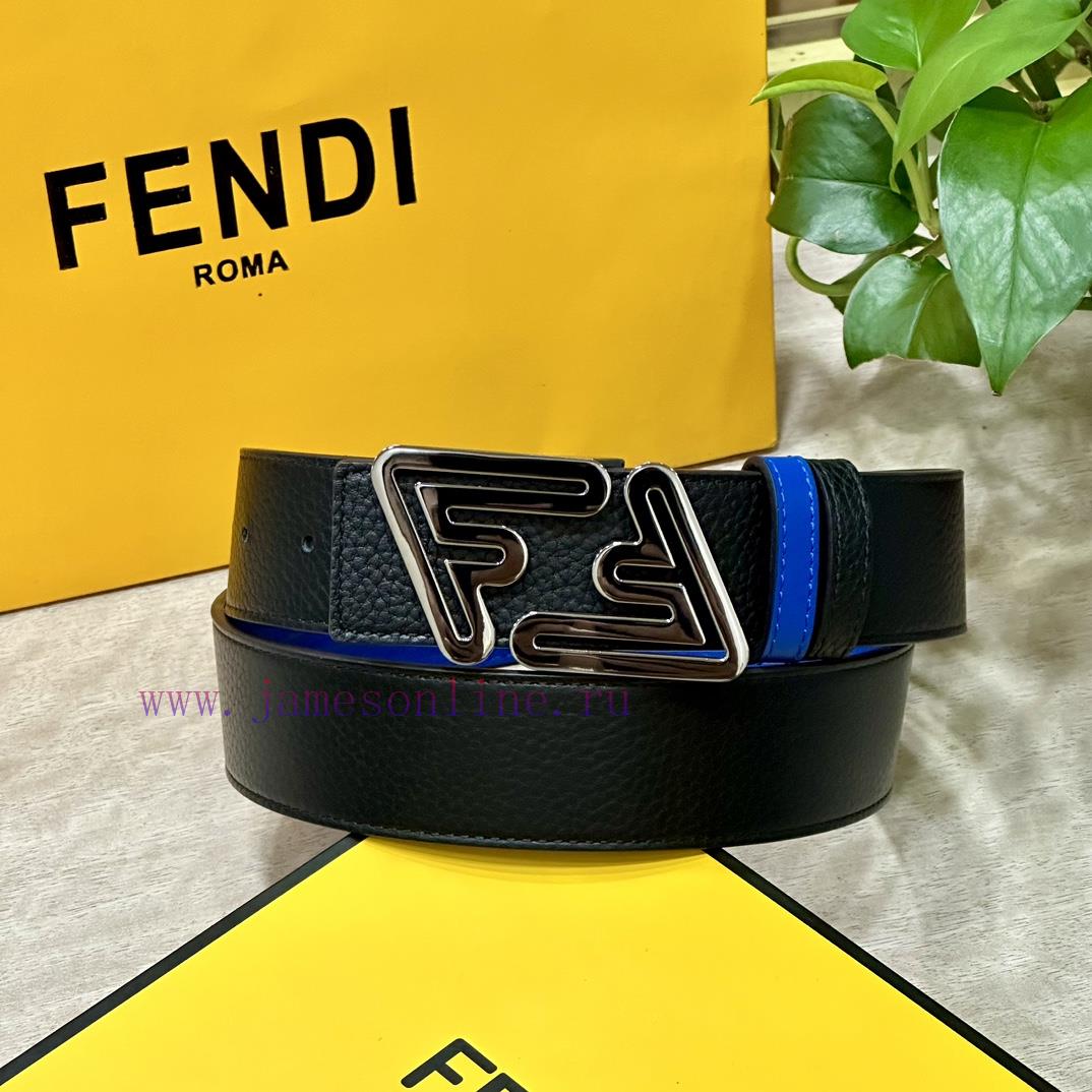 FENDL 40MM wide double-sided original calf leather with a single ruthenium palladium plated o6g45ol0 - Image 6