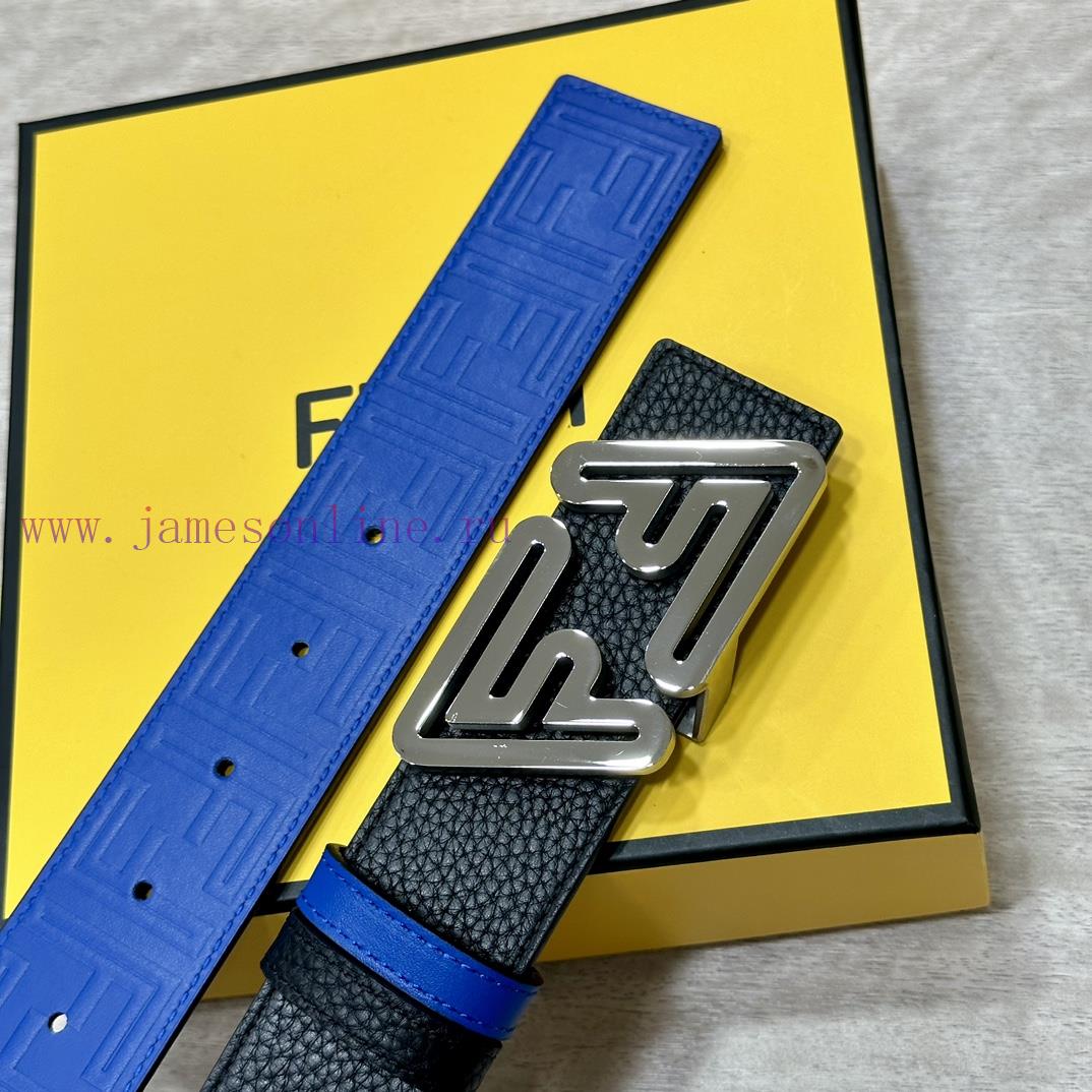 FENDL 40MM wide double-sided original calf leather with a single ruthenium palladium plated oumvgxne - Image 8