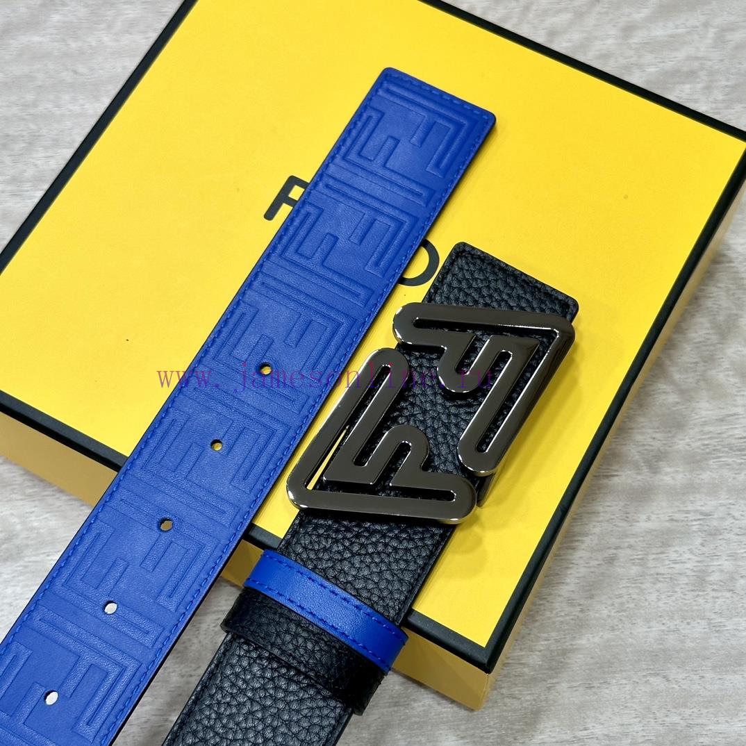 FENDL 40MM wide double-sided original calf leather with a single ruthenium palladium plated o6g45ol0 - Image 8