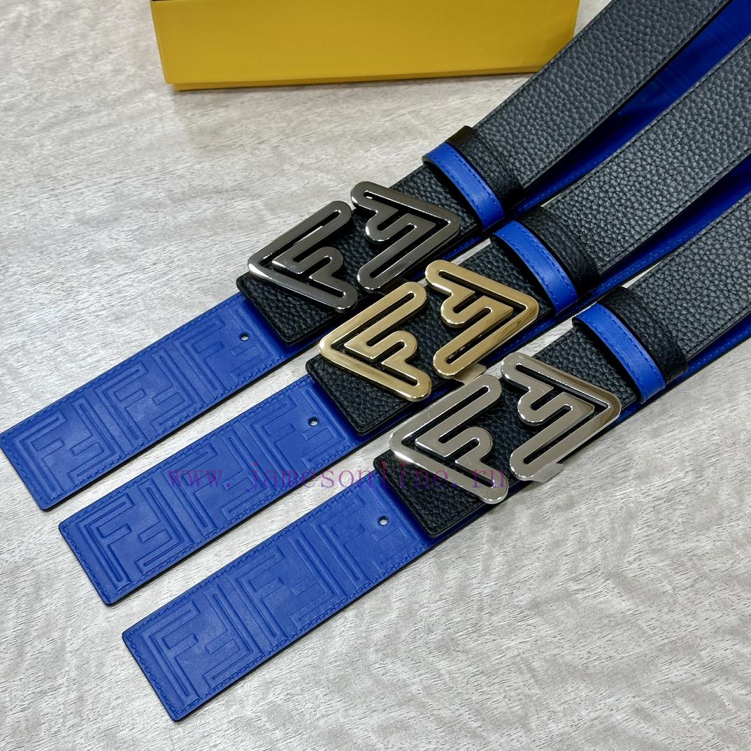 FENDL 40MM wide double-sided original calf leather with a single ruthenium palladium plated oumvgxne - Image 10