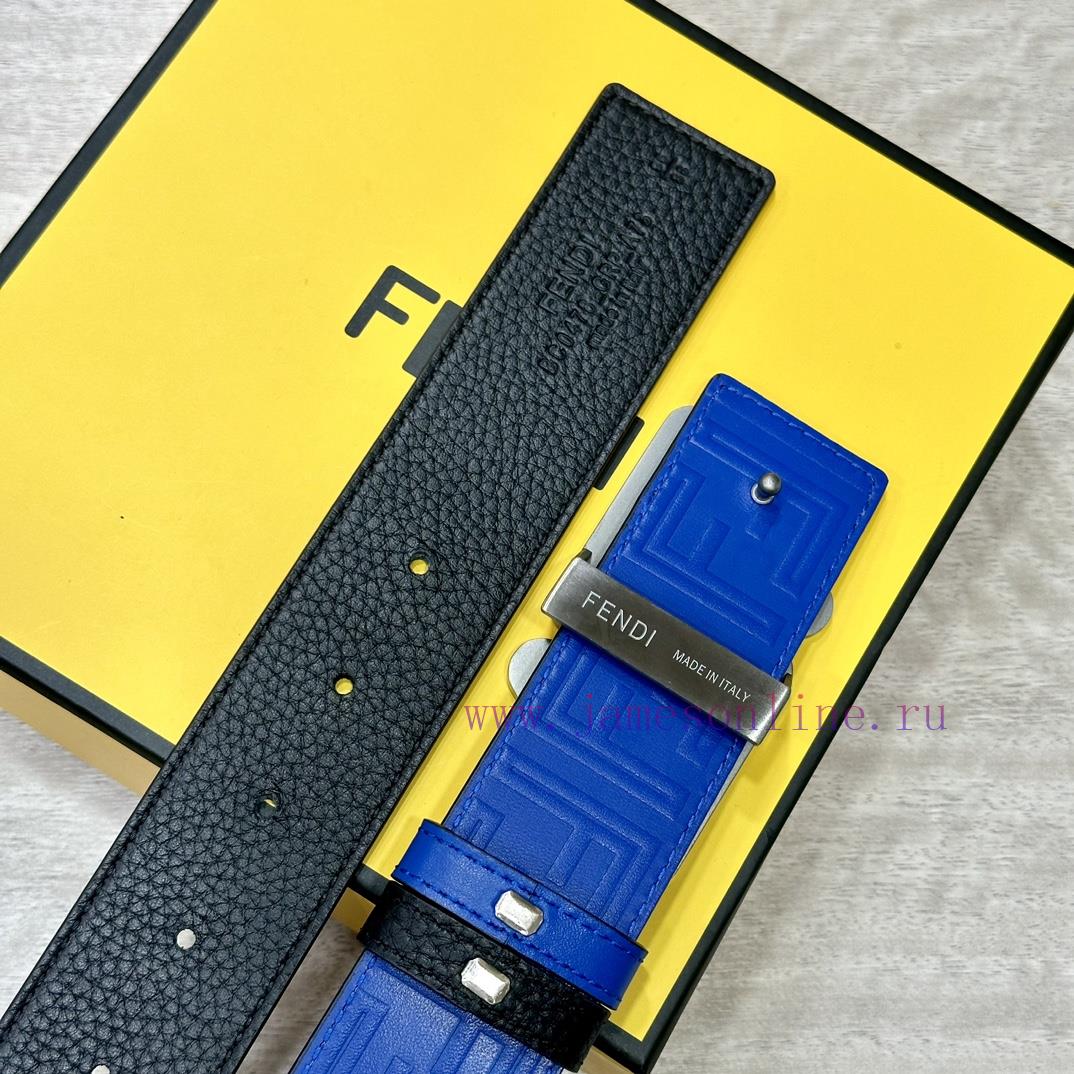 FENDL 40MM wide double-sided original calf leather with a single ruthenium palladium plated o6g45ol0 - Image 9