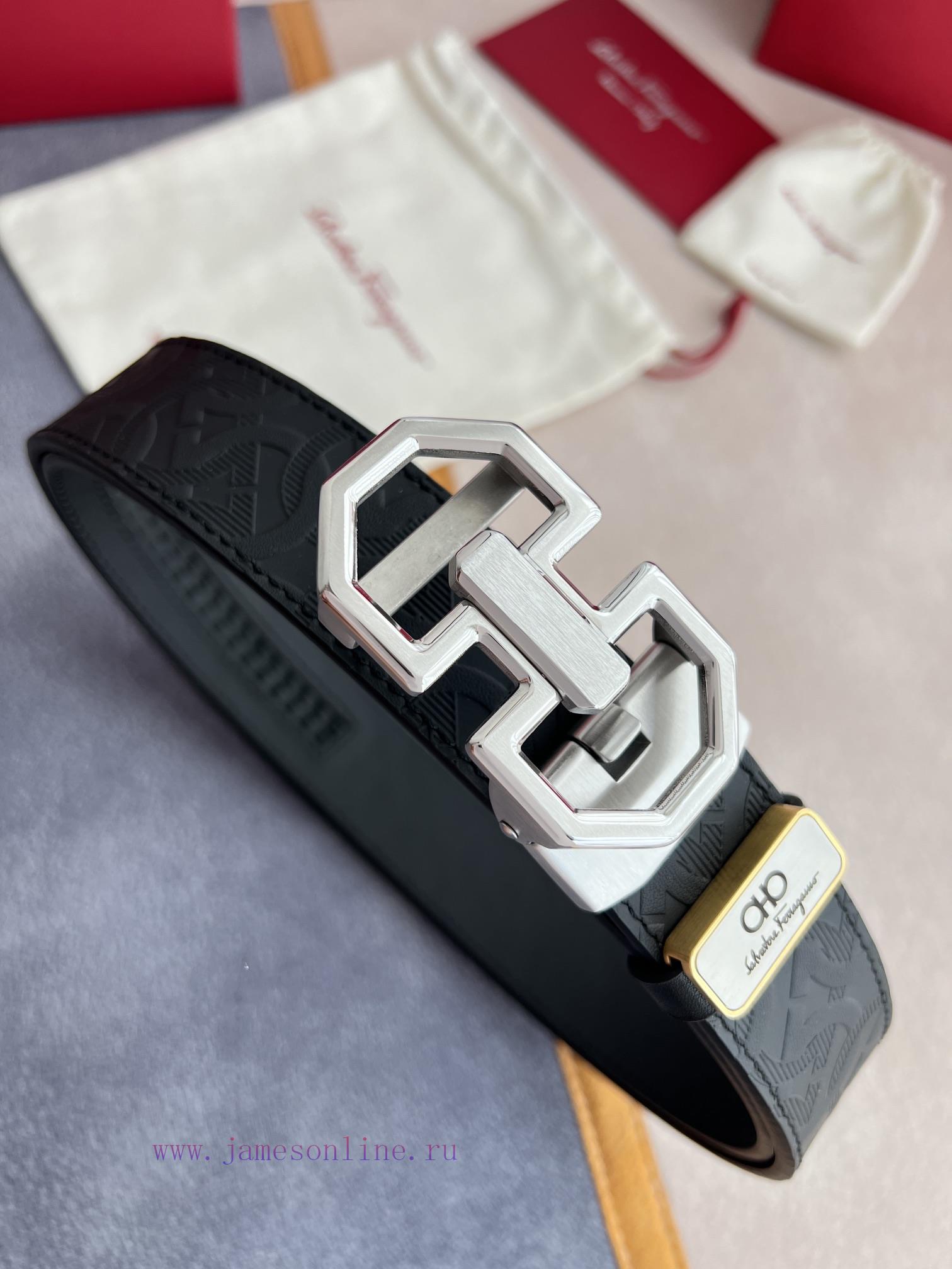 Ferrgamo.. Ferragamo Belt ️ Automatic BeltAutomatic buckle, pure steel material automatic bu qins5661 - Image 4