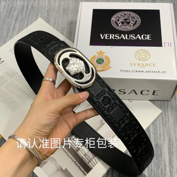 Beauty Head VersaceBelt and waistband single-sided use quality 100% cowhide embossed 24k pur o9yrf4o2