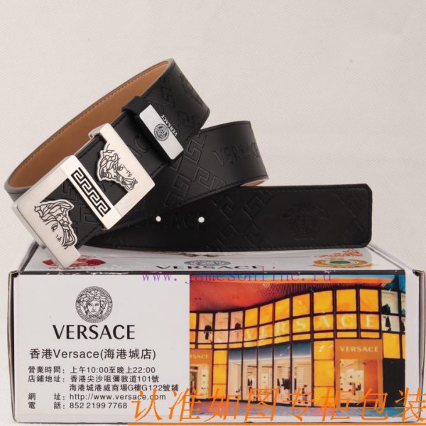 Belt belt Versace cowhide beltMen's belt material: 100% head layer cowhide belt, guaranteed d722hdfg