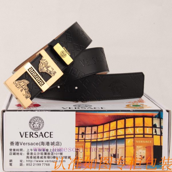 Belt belt Versace cowhide beltMen's belt material: 100% head layer cowhide belt, guaranteed wtwv67c5
