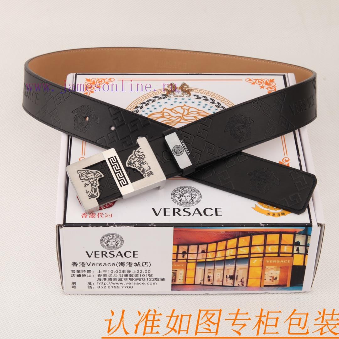 Belt belt Versace cowhide beltMen's belt material: 100% head layer cowhide belt, guaranteed d722hdfg - Image 5