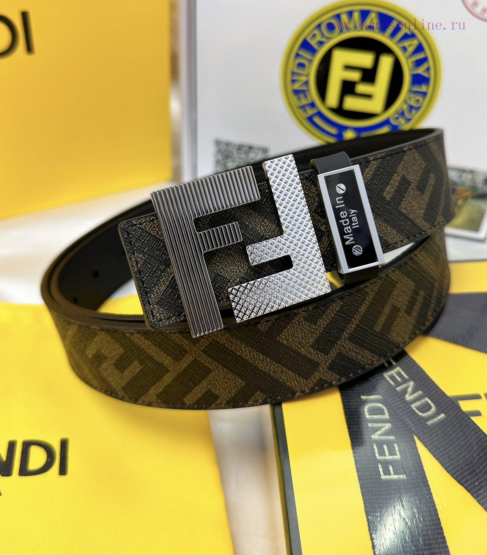 Belt FENDI Fendi ReproductionThe waistband is made of 100% top layer cowhide, ensuring a dou isrp9bh2 - Image 2