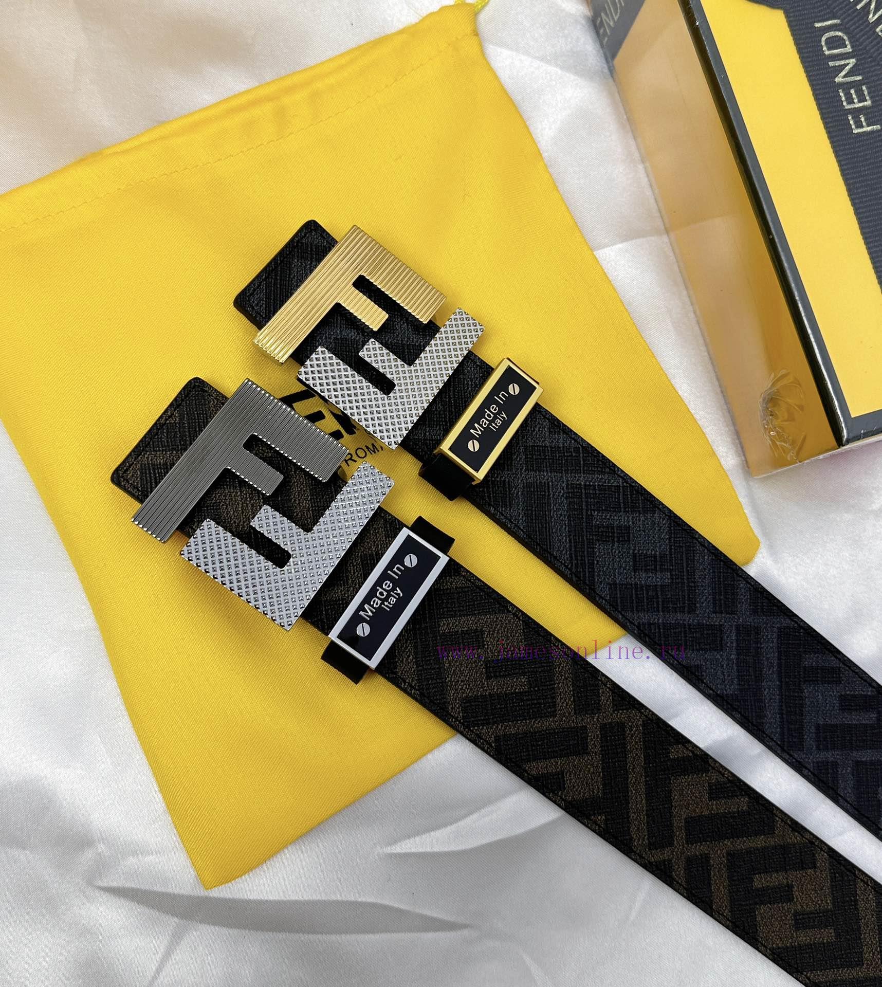 Belt FENDI Fendi ReproductionThe waistband is made of 100% top layer cowhide, ensuring a dou oszzc98o - Image 2