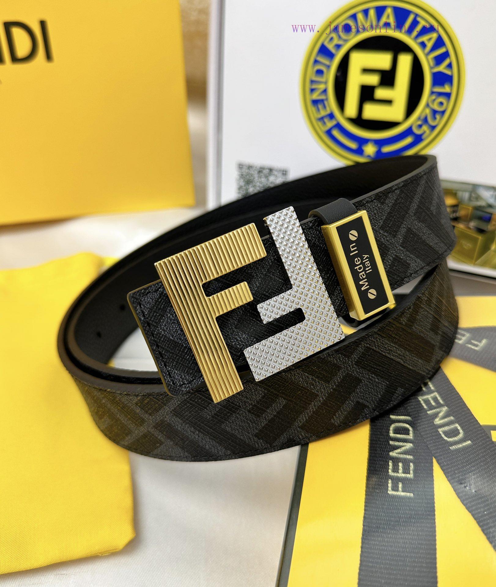 Belt FENDI Fendi ReproductionThe waistband is made of 100% top layer cowhide, ensuring a dou oszzc98o - Image 3