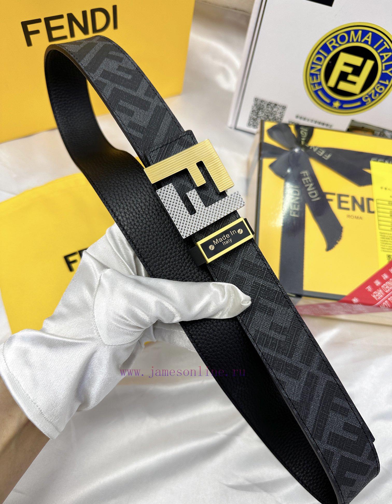 Belt FENDI Fendi ReproductionThe waistband is made of 100% top layer cowhide, ensuring a dou oszzc98o - Image 7