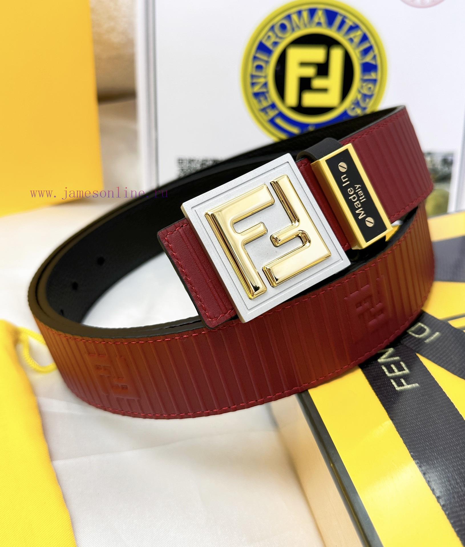 Belt FENDI Fendi ReproductionThe waistband is made of 100% cowhide, ensuring a double layere e322b2zm - Image 3