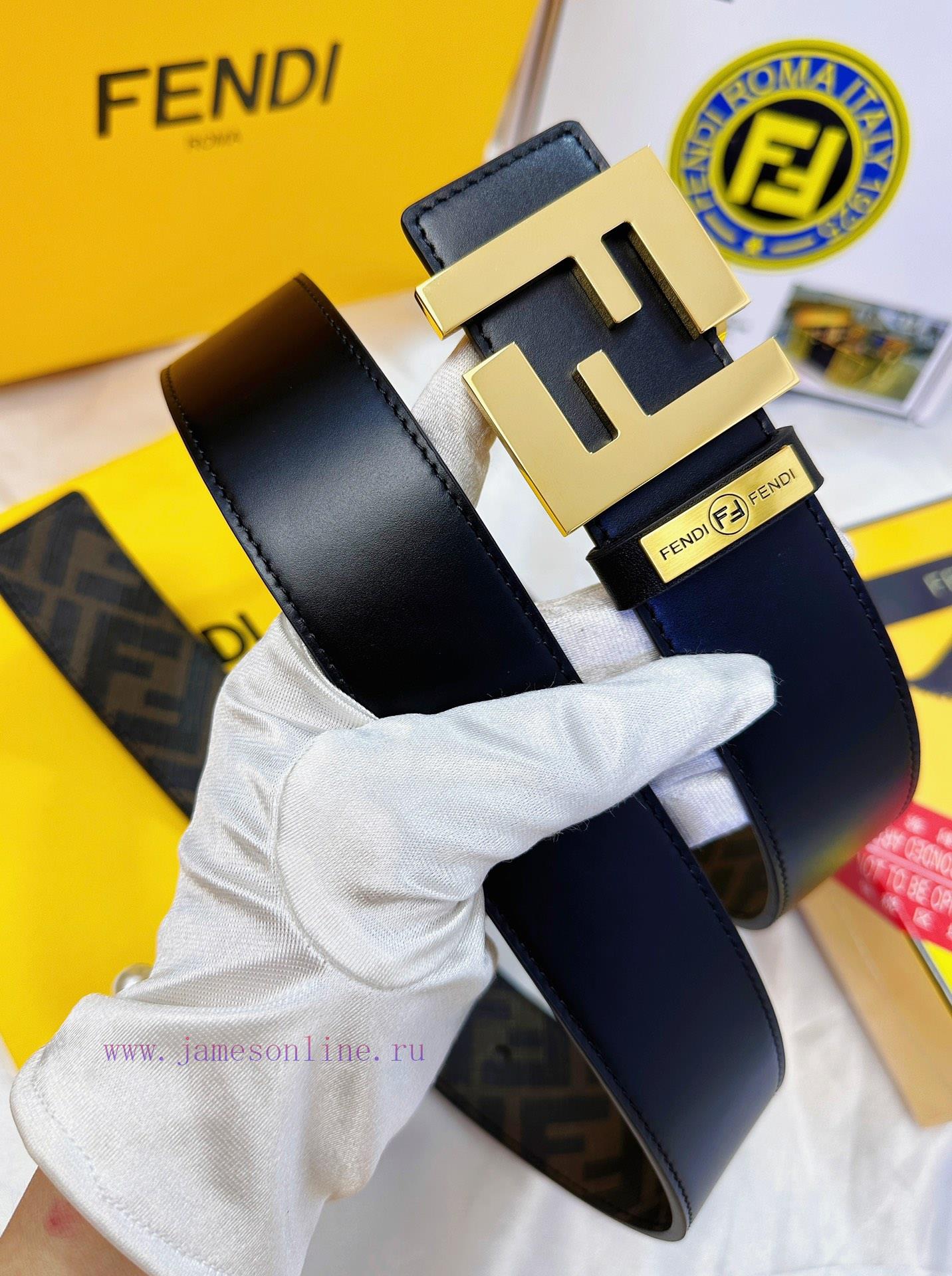 Belt FENDI Fendi ReproductionBelt made of 100% imported top layer cowhide, ensuring genuine qx0ld0u0 - Image 8