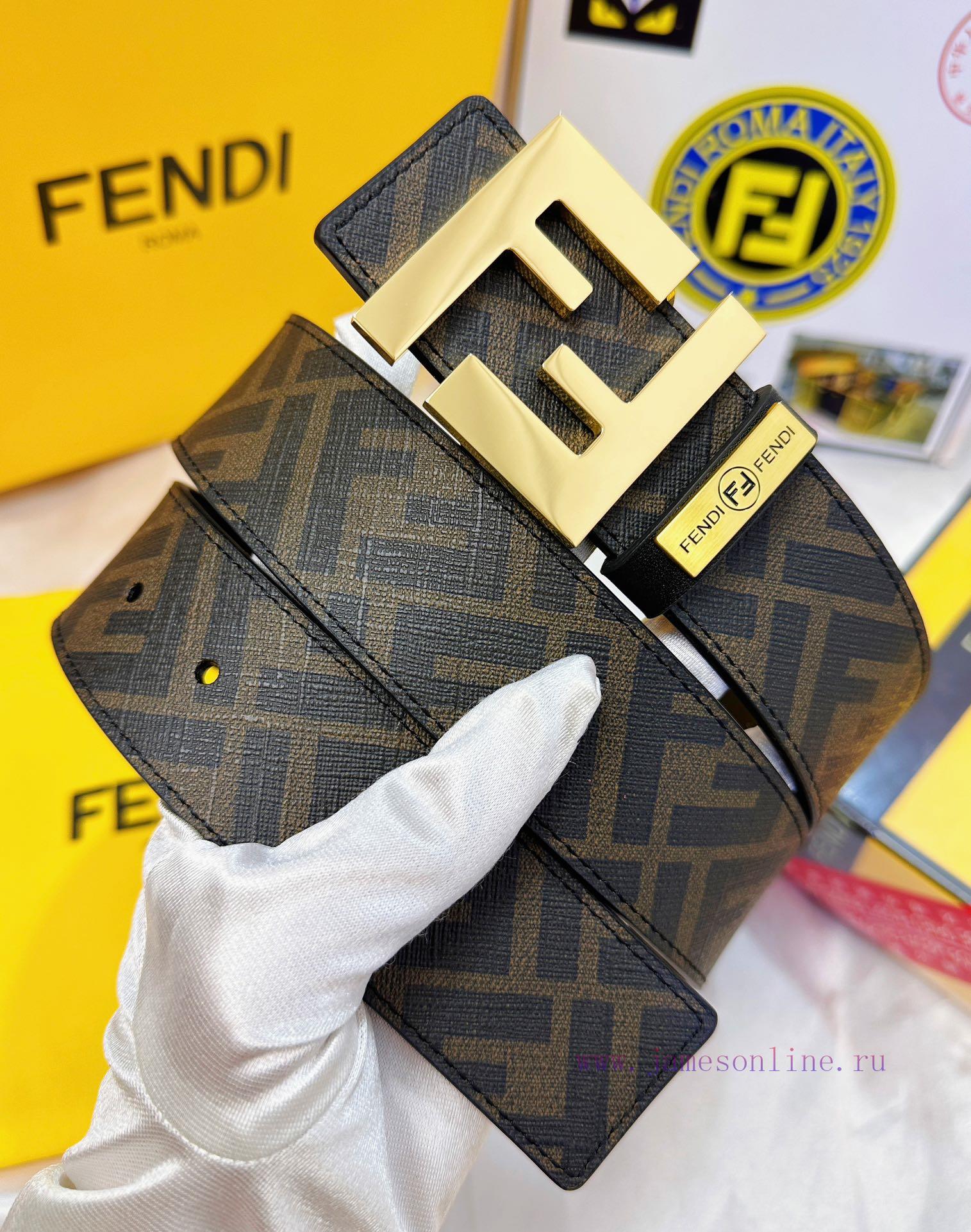 Belt FENDI Fendi ReproductionBelt made of 100% imported top layer cowhide, ensuring genuine qx0ld0u0 - Image 12