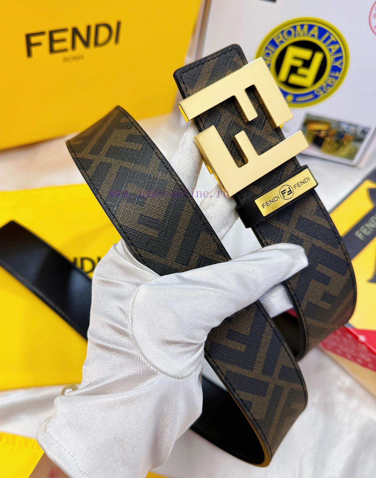 Belt FENDI Fendi ReproductionBelt made of 100% imported top layer cowhide, ensuring genuine qx0ld0u0 - Image 13