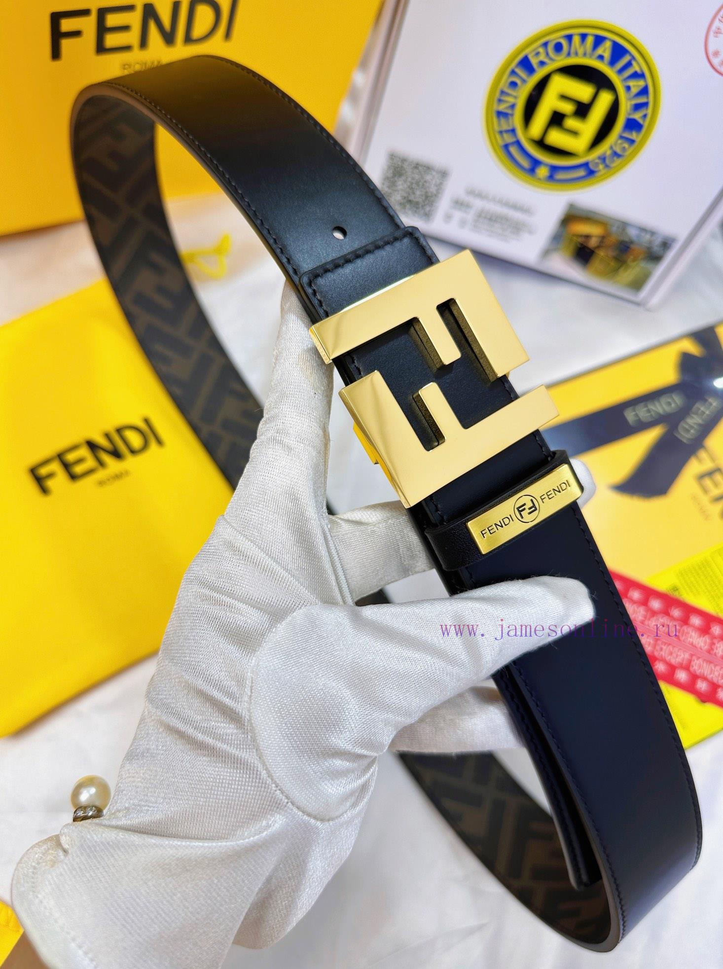 Belt FENDI Fendi ReproductionBelt made of 100% imported top layer cowhide, ensuring genuine qx0ld0u0 - Image 19