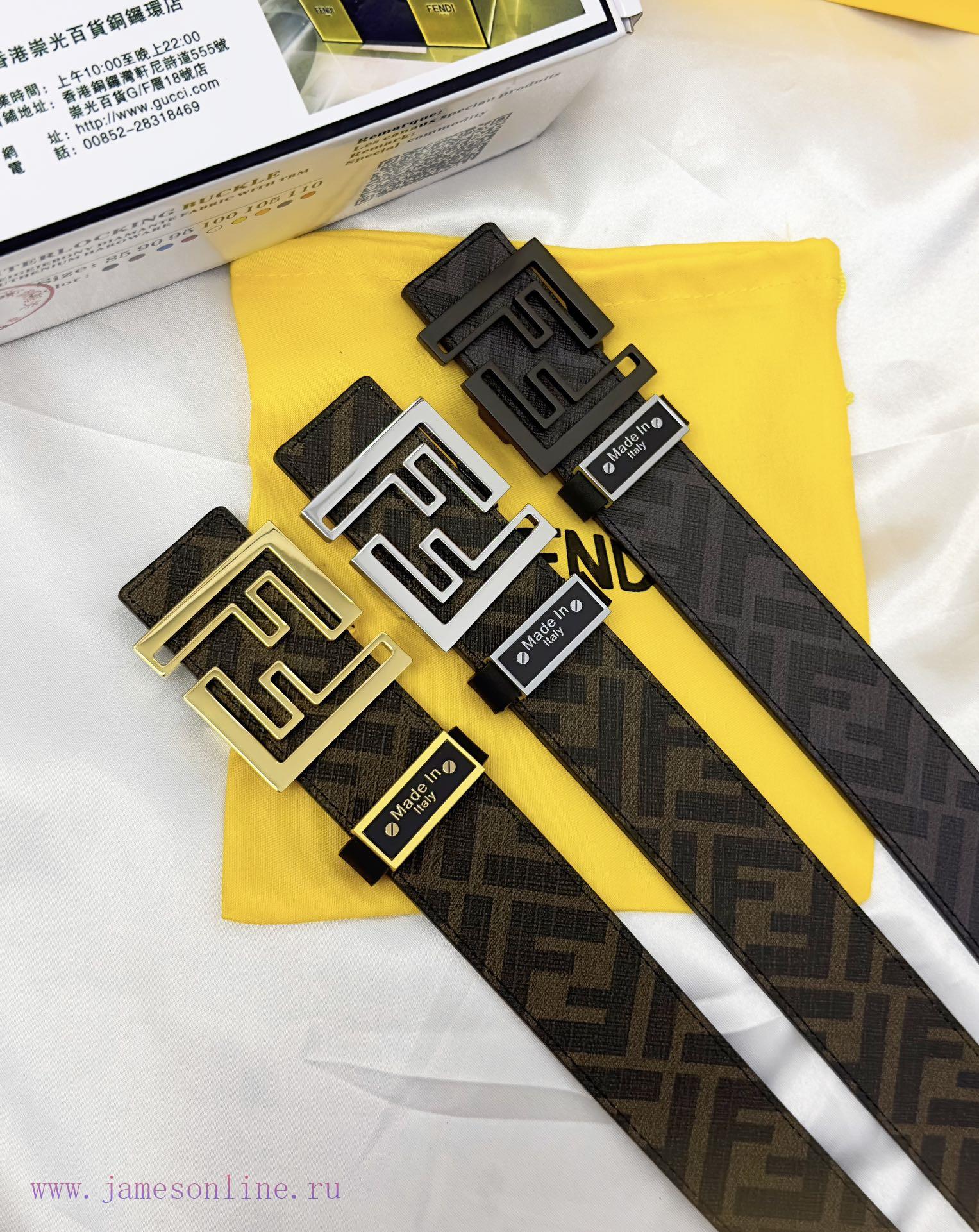 Belt FENDI Fendi ReproductionThe waistband is made of 100% cowhide, ensuring a double-layer 7bmkphuz