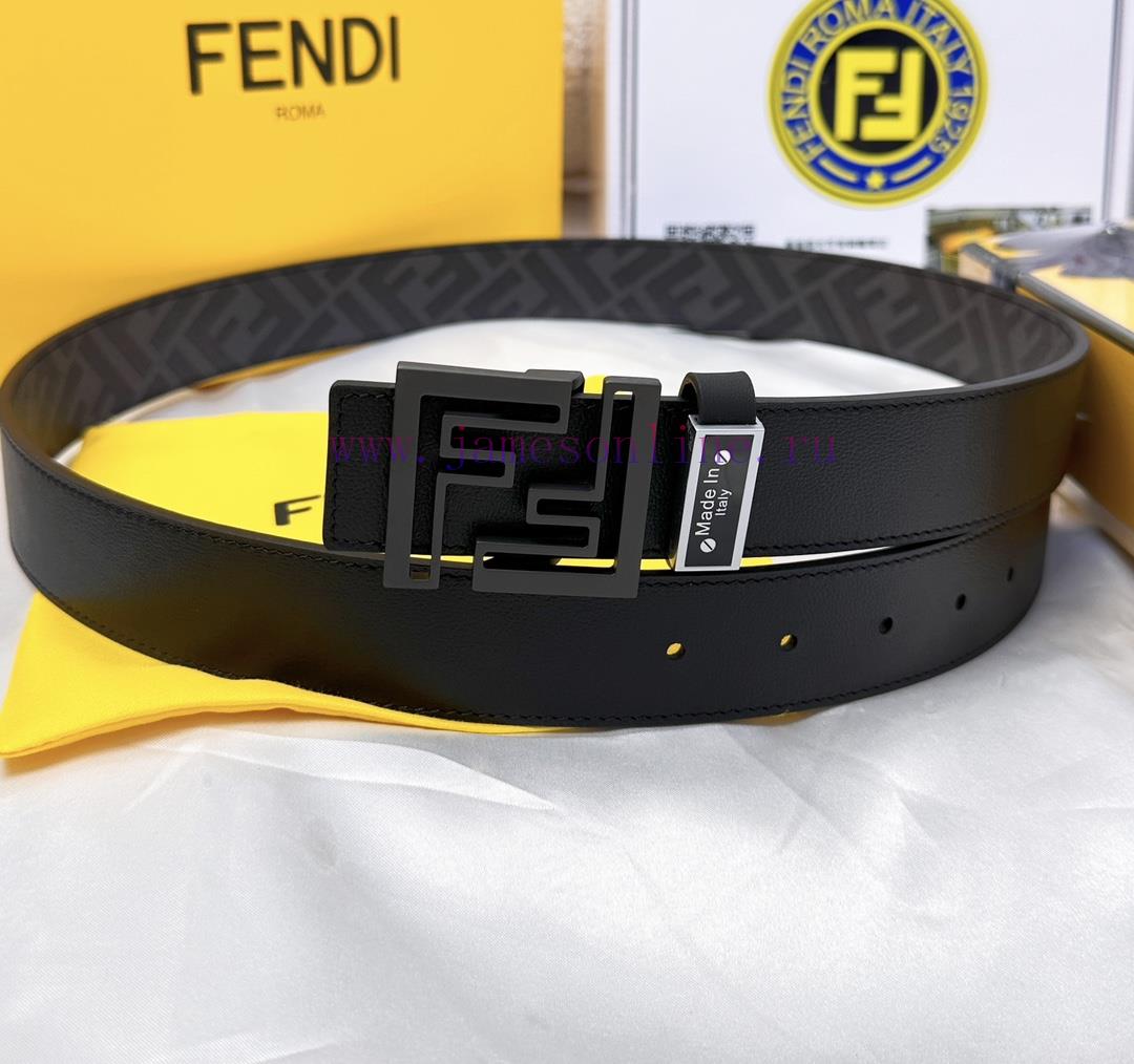 Belt FENDI Fendi ReproductionThe waistband is made of 100% cowhide, ensuring a double-layer 9sqn4k2g - Image 7