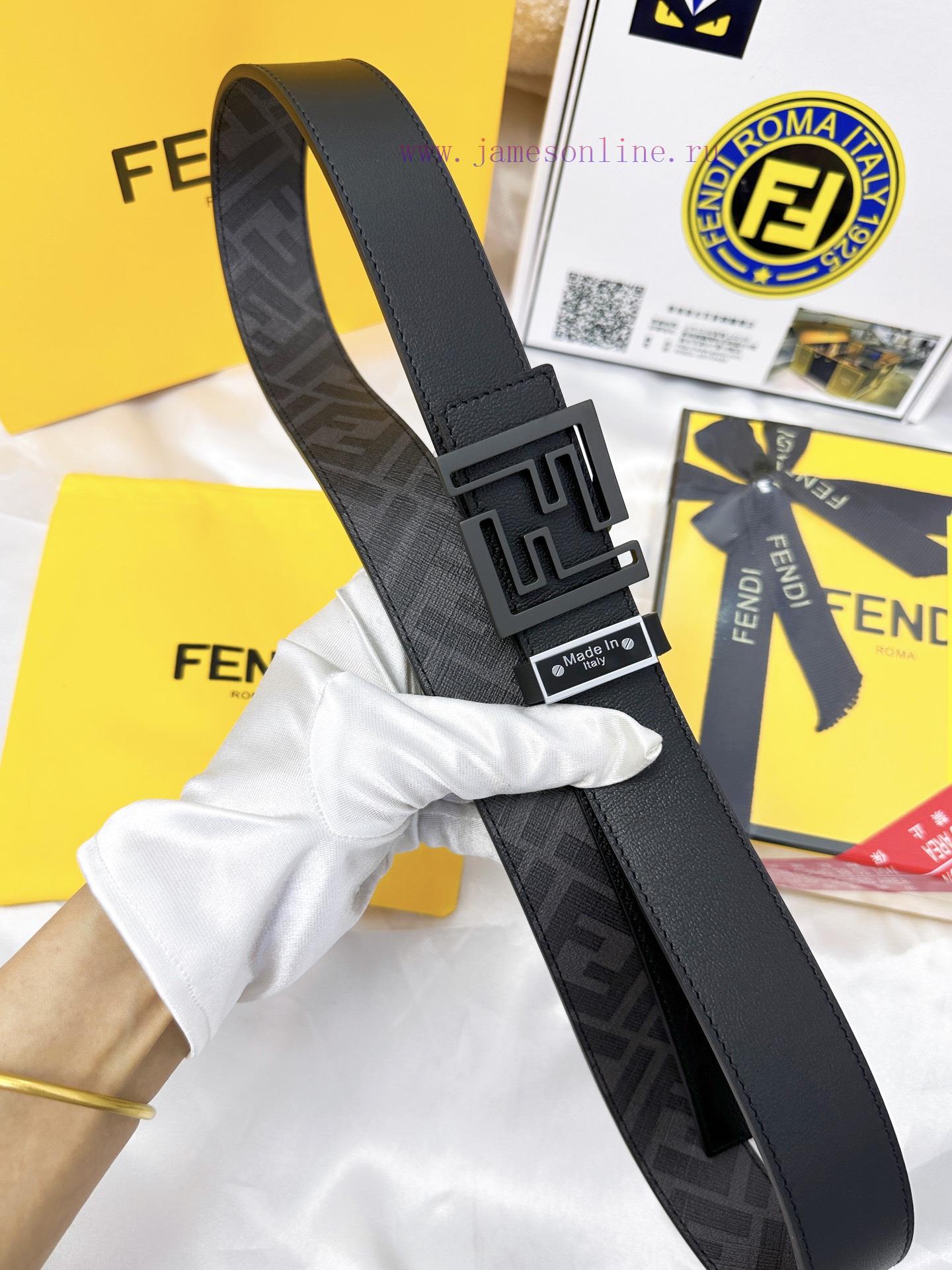 Belt FENDI Fendi ReproductionThe waistband is made of 100% cowhide, ensuring a double-layer 7bmkphuz - Image 8