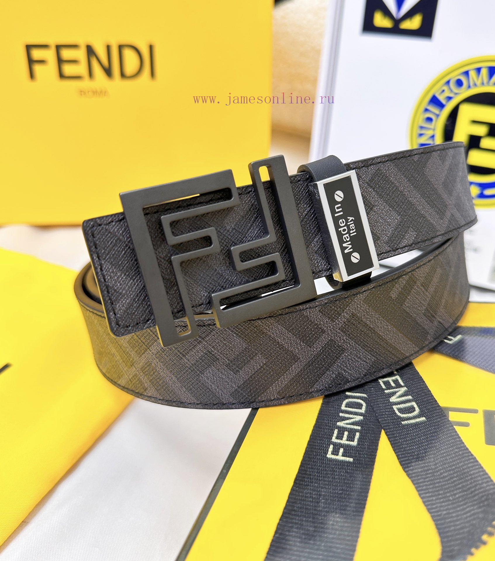 Belt FENDI Fendi ReproductionThe waistband is made of 100% cowhide, ensuring a double-layer b9951ci6 - Image 4