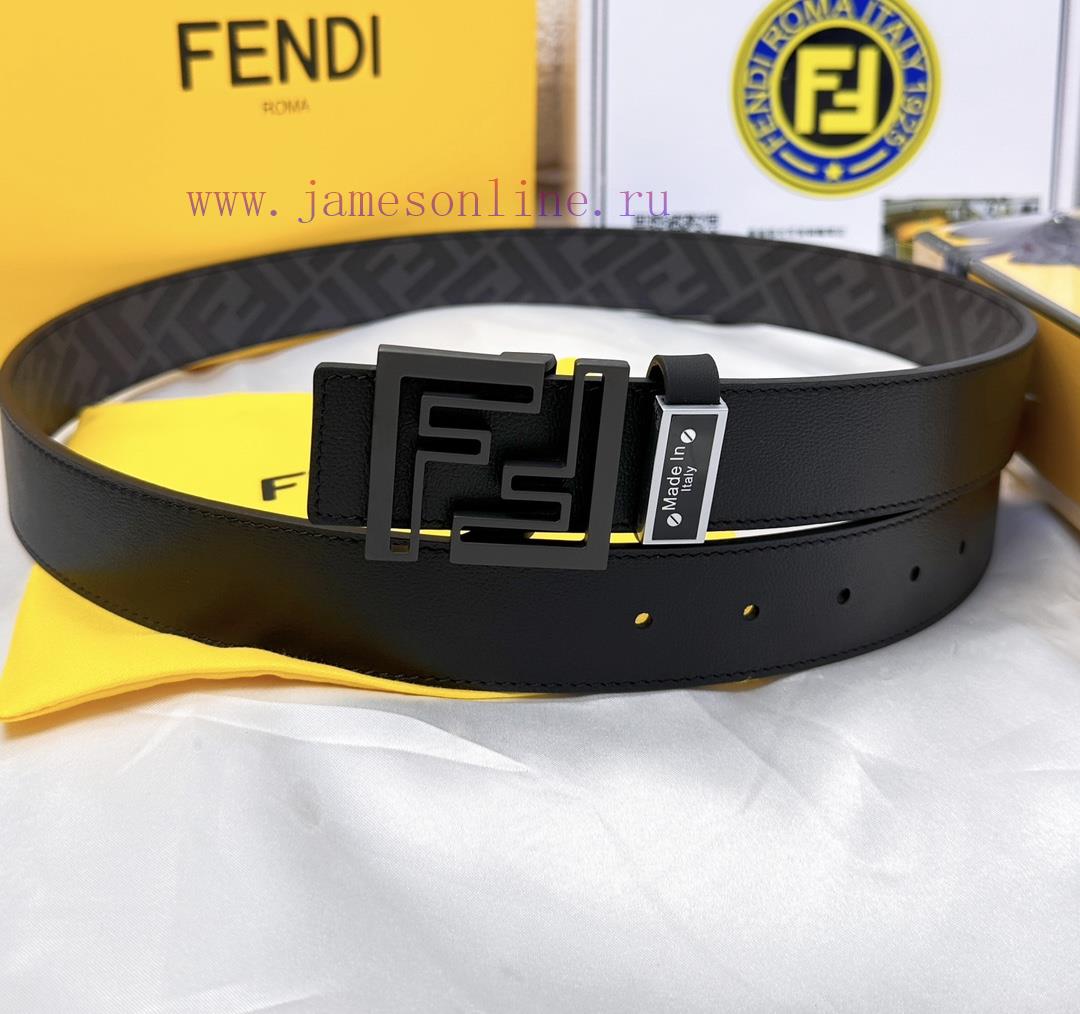 Belt FENDI Fendi ReproductionThe waistband is made of 100% cowhide, ensuring a double-layer b9951ci6 - Image 5