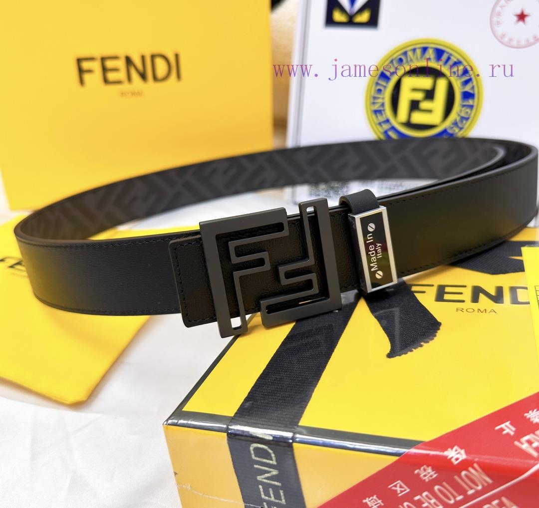 Belt FENDI Fendi ReproductionThe waistband is made of 100% cowhide, ensuring a double-layer b9951ci6 - Image 7