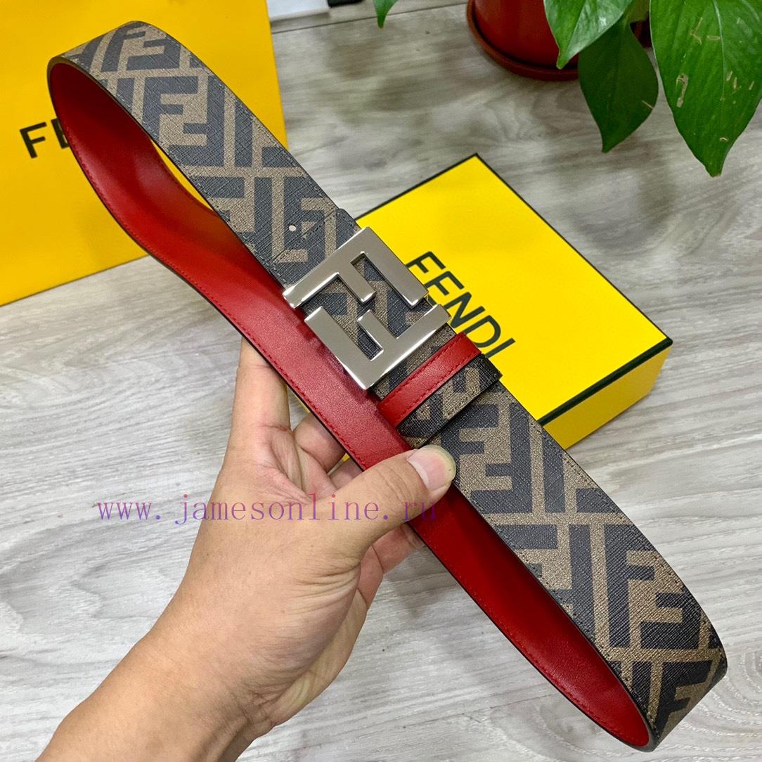 Comes with a complete gift boxFENDI style, width 4.0CM, double ring front and back waist bel 7jnv7thr - Image 8