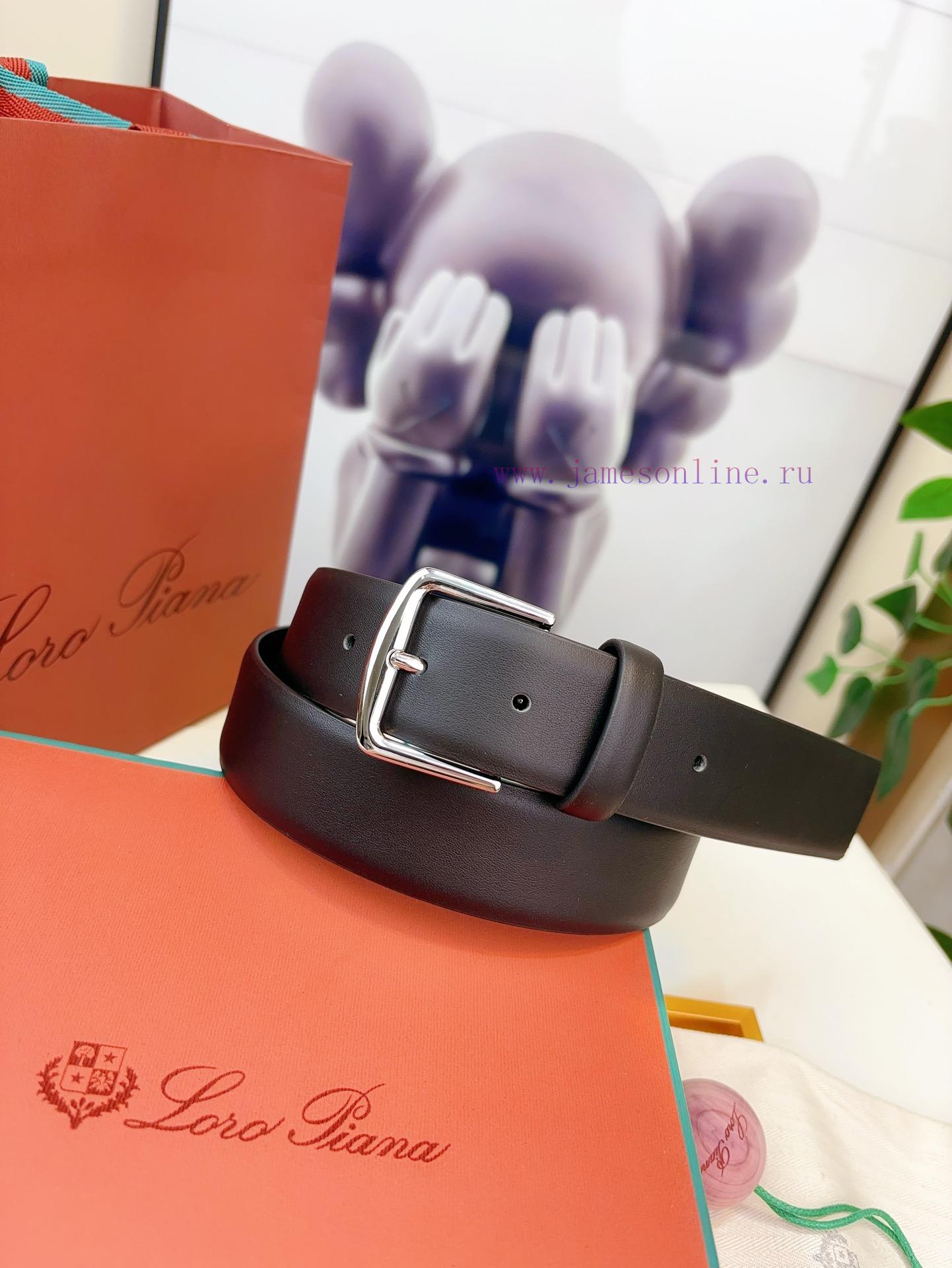 Loro Piana's belt is made of calf leather and handcrafted to give it a very soft and comfort 1yfmcd0l - Image 3