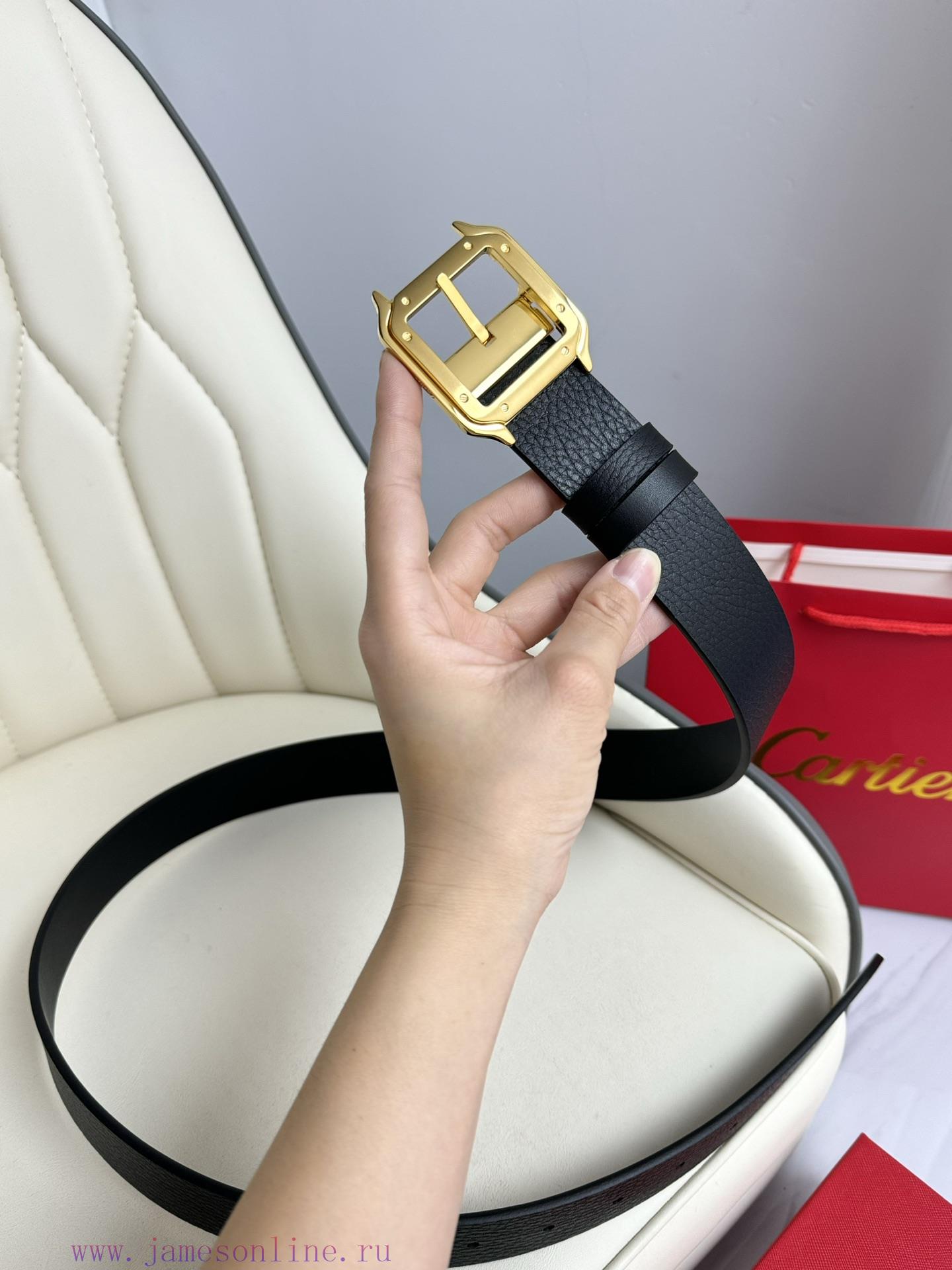 (Cartier) Double sided factory imported top layer cowhide, double-sided use, vacuum electrop aopddhw3